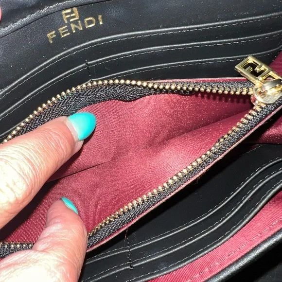 Fendi Brown Monogram Crossbody with Gold Chain Strap - Picture 11 of 16